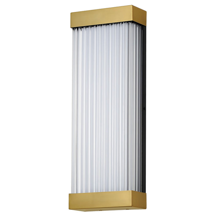 ET2 E30234-122NAB LED Outdoor Wall Sconce, Natural Aged Brass