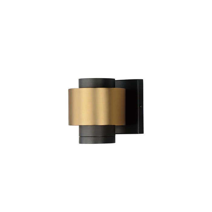 ET2 E34752-BKGLD LED Outdoor Wall Sconce, Black / Gold