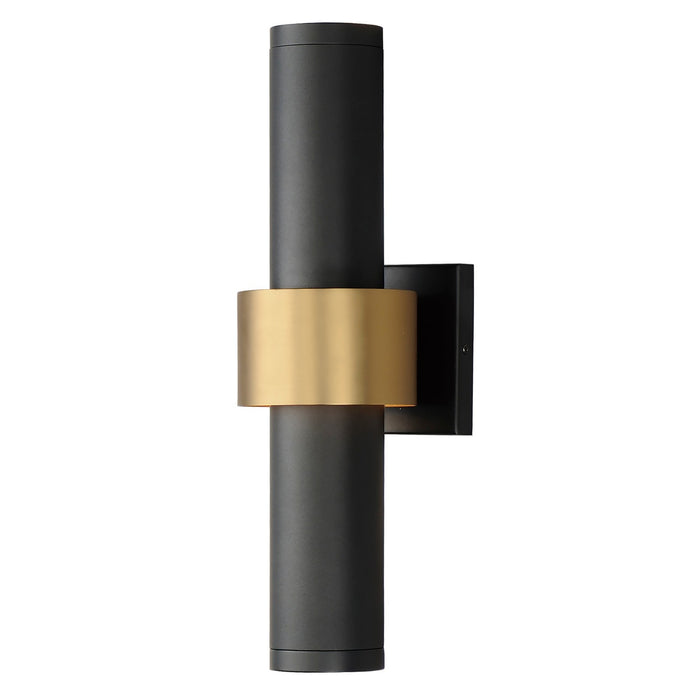 ET2 E34756-BKGLD LED Outdoor Wall Sconce, Black / Gold