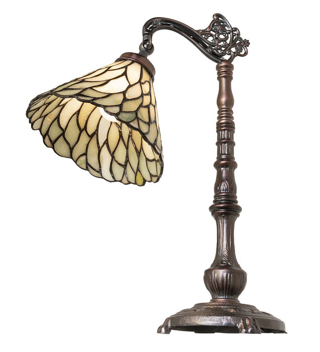 Meyda Tiffany 104299 One Light Table Lamp, Mahogany Bronze