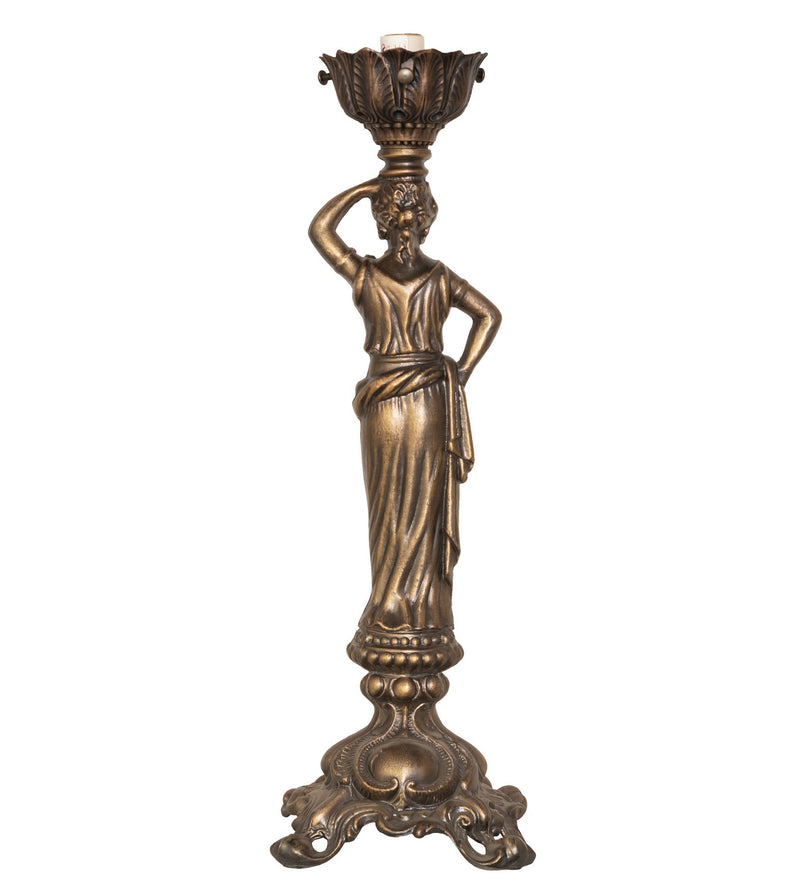 Meyda Tiffany 14520 One Light Table Base, Antique Brass