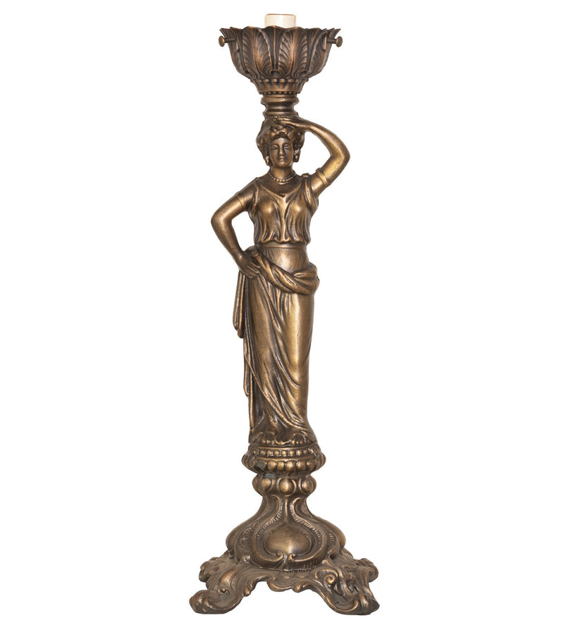 Meyda Tiffany 14520 One Light Table Base, Antique Brass