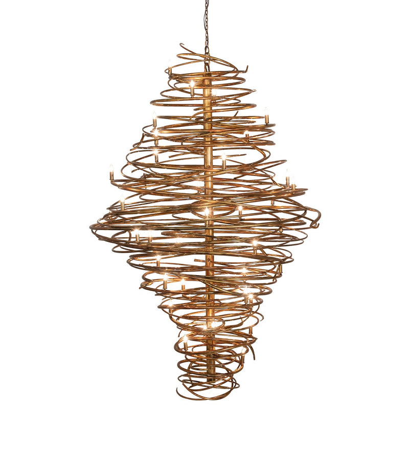 Meyda Tiffany 253231 LED Chandelier, Gilded Gold