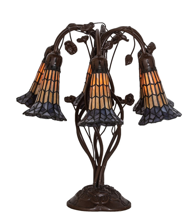 Meyda Tiffany 255816 Six Light Table Lamp, Antique