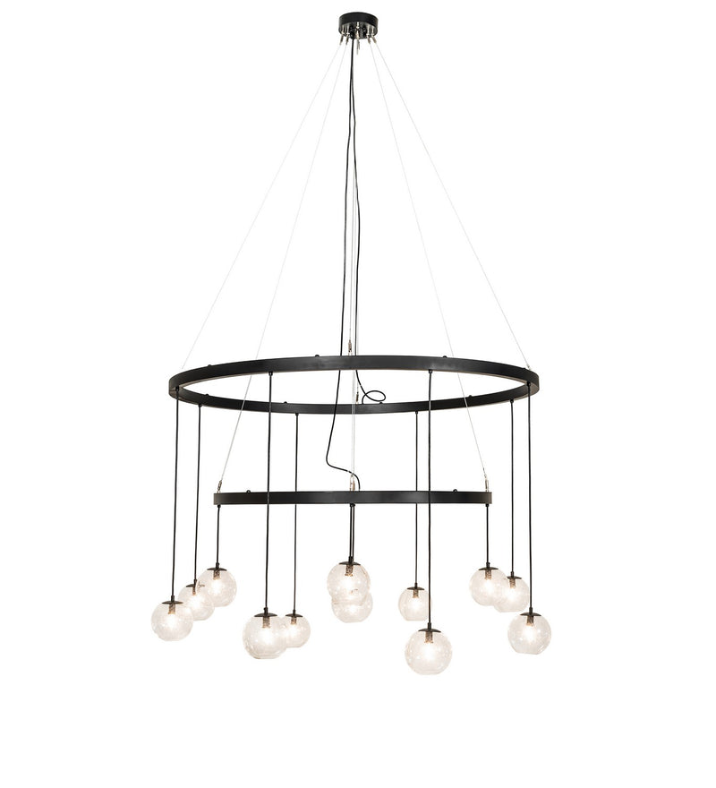 Meyda Tiffany 257077 LED Chandelier, Solar Black