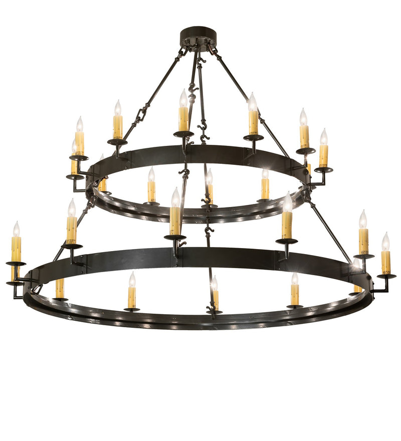 Meyda Tiffany 259577 24 Light Chandelier, Exterior Oil Rubbed Bronze