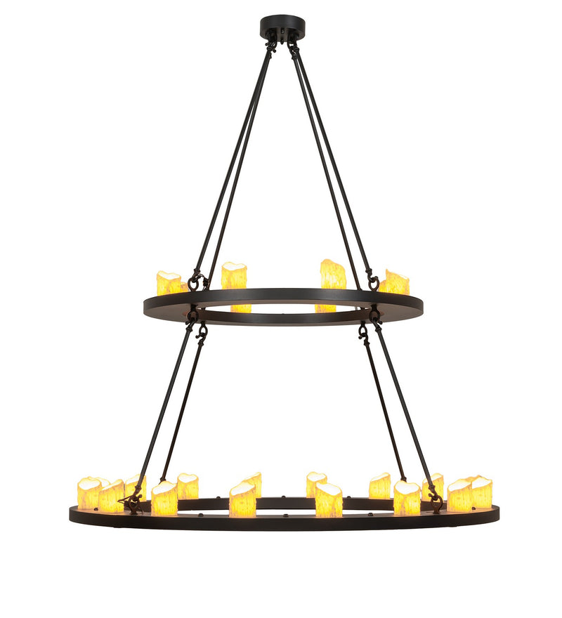 Meyda Tiffany 260814 LED Chandelier, Textured Black