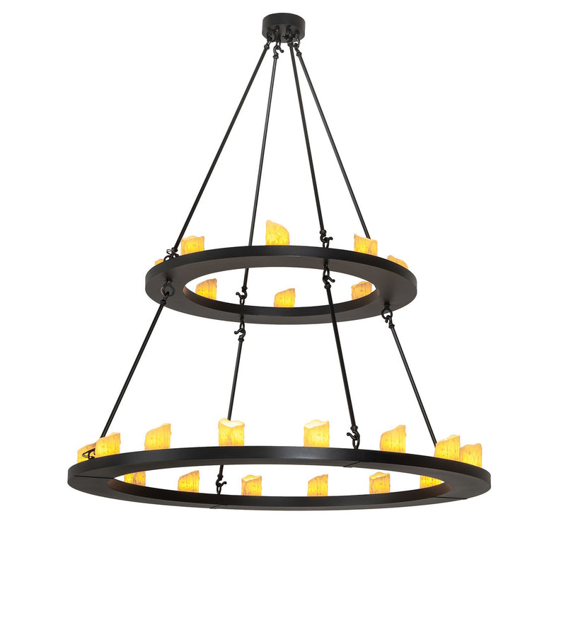 Meyda Tiffany 260814 LED Chandelier, Textured Black