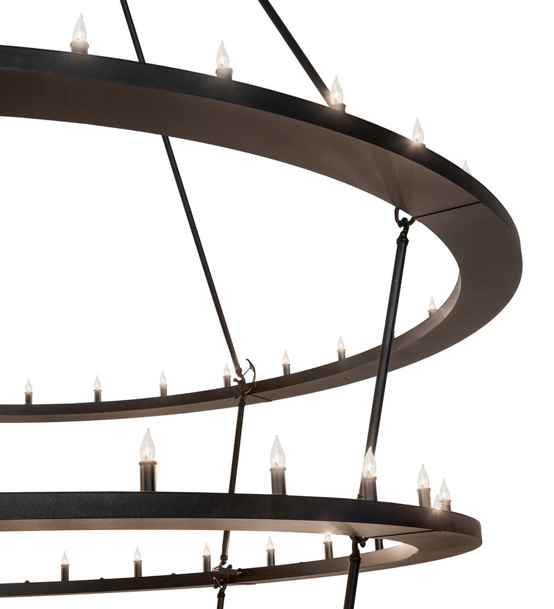 Meyda Tiffany 260896 LED Chandelier, Textured Black