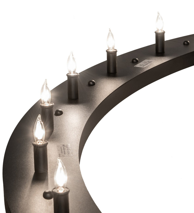 Meyda Tiffany 260896 LED Chandelier, Textured Black