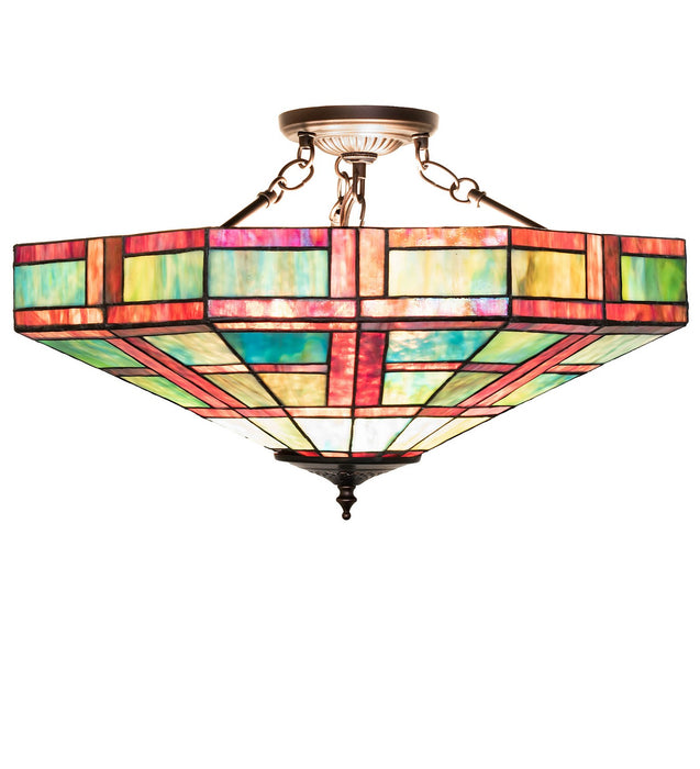 Meyda Tiffany 261297 Three Light Semi-Flushmount