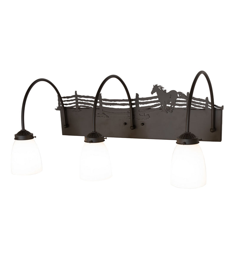 Meyda Tiffany 263827 Three Light Vanity, Oil Rubbed Bronze