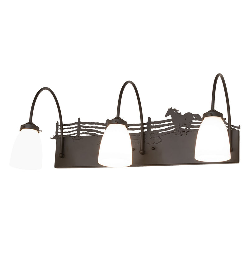 Meyda Tiffany 263827 Three Light Vanity, Oil Rubbed Bronze