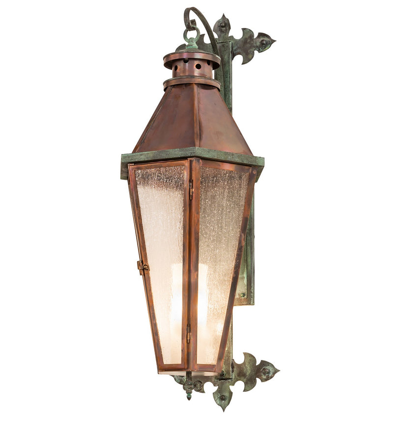 Meyda Tiffany 263893 One Light Wall Sconce, Craftsman Verdigris/Dark Vintage Copper