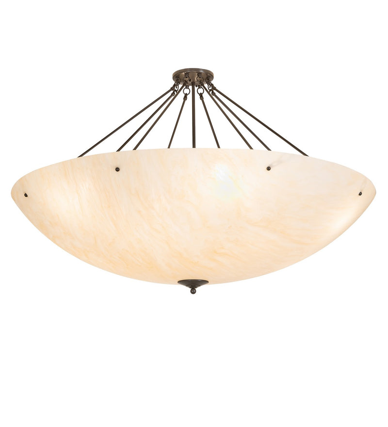 Meyda Tiffany 264594 12 Light Semi-Flushmount, Timeless Bronze