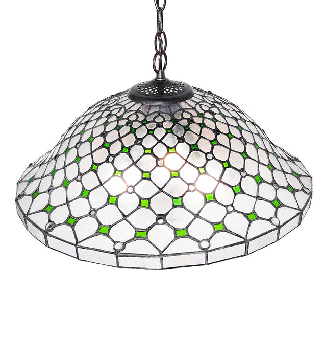 Meyda Tiffany 266588 Three Light Pendant, Mahogany Bronze