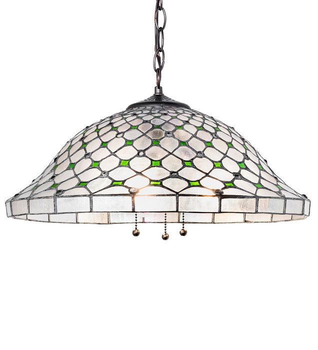 Meyda Tiffany 266588 Three Light Pendant, Mahogany Bronze