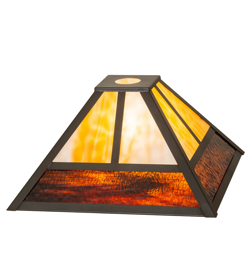 Meyda Tiffany 266821 Shade, Craftsman Brown