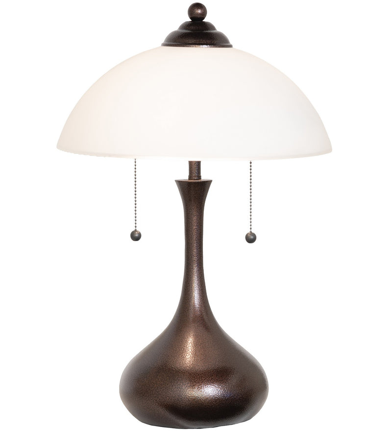 Meyda Tiffany 267268 Two Light Table Lamp, Copper Vein
