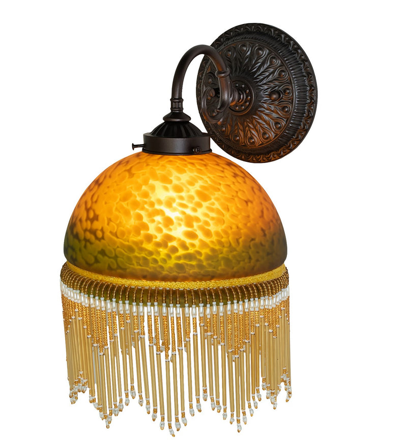 Meyda Tiffany 267365 One Light Wall Sconce, Mahogany Bronze