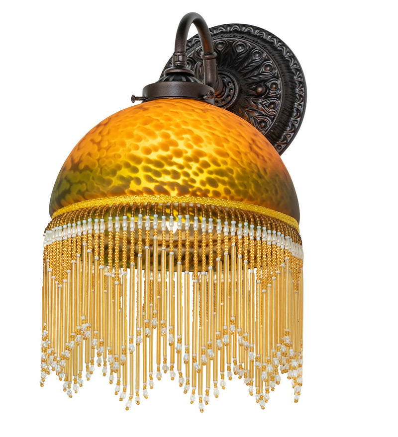 Meyda Tiffany 267365 One Light Wall Sconce, Mahogany Bronze