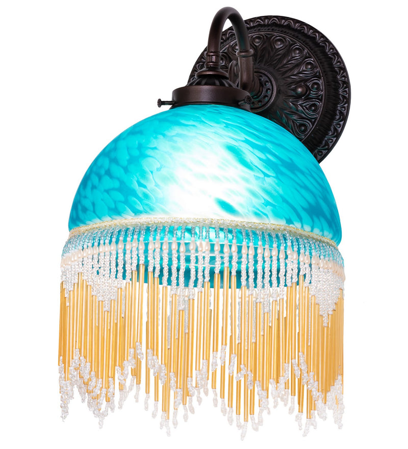Meyda Tiffany 267374 One Light Wall Sconce, Mahogany Bronze