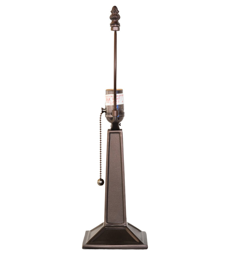 Meyda Tiffany 29124 One Light Table Base, Mahogany Bronze