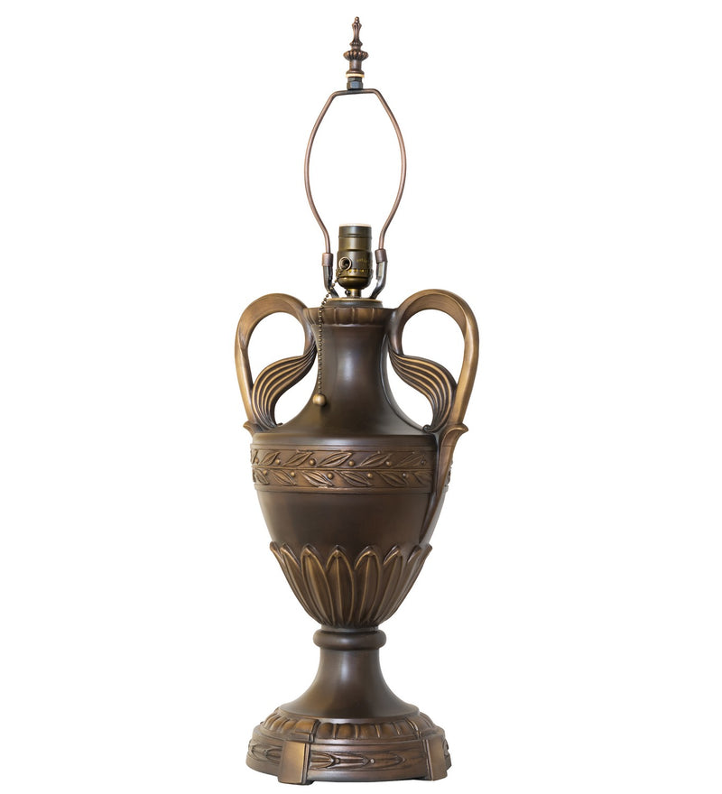 Meyda Tiffany 49282 One Light Table Base, Mahogany Bronze