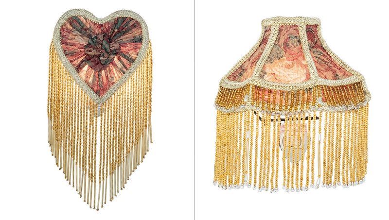 Meyda Tiffany 68602 Set of Two Fringed Night Light