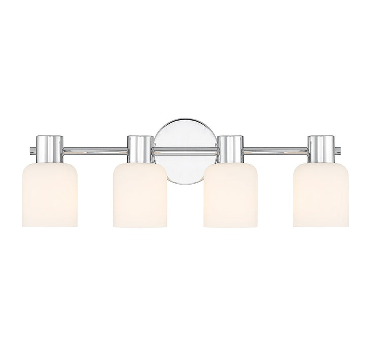 Lighting One E V6-L8-9022-4-11 Four Light Bathroom Vanity, Chrome