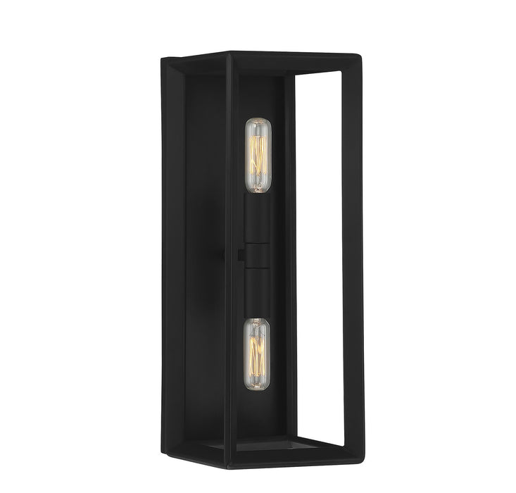 Lighting One E V6-L9-2424-2-89 Two Light Wall Sconce, Matte Black