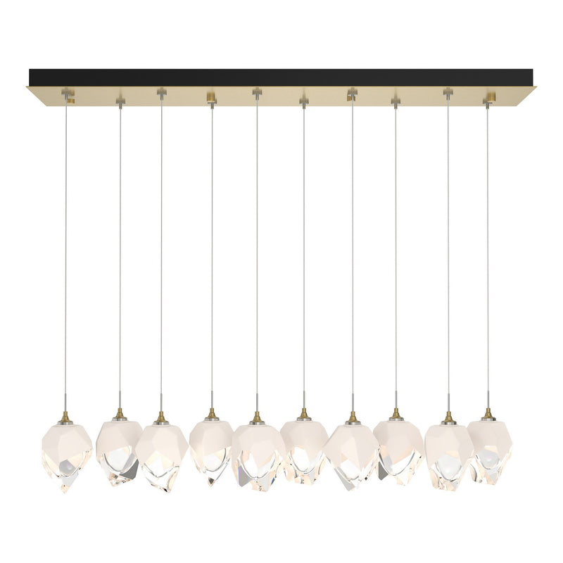 Hubbardton Forge 131143-SKT-STND-86-WP0754 LED Pendant, Modern Brass