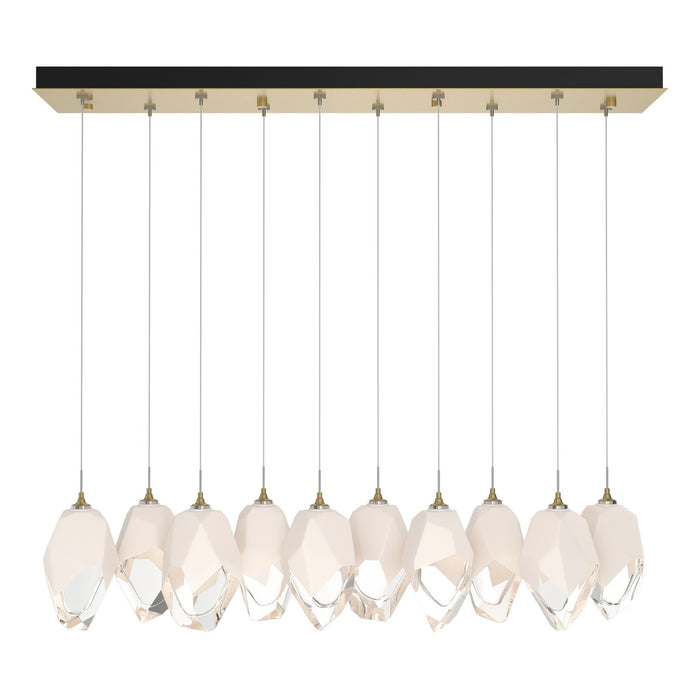 Hubbardton Forge 131144-SKT-STND-86-WP0755 LED Pendant, Modern Brass