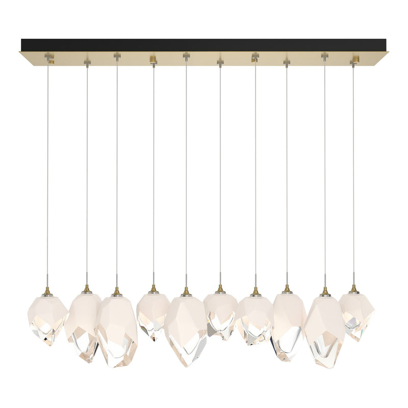 Hubbardton Forge 131145-SKT-STND-86-WP0756 LED Pendant, Modern Brass