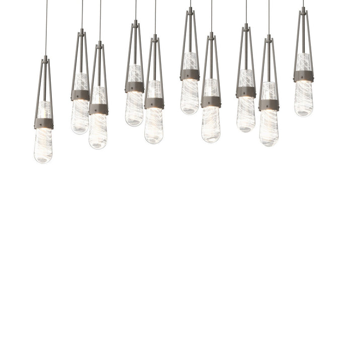 Hubbardton Forge 131200-SKT-LONG-07-YJ0434 LED Pendant, Dark Smoke