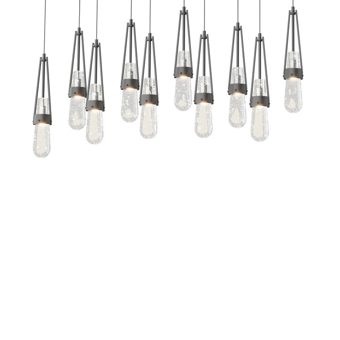 Hubbardton Forge 131200-SKT-LONG-10-YG0434 LED Pendant, Black