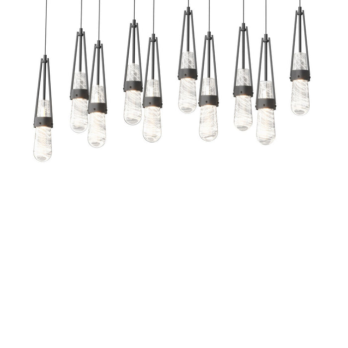 Hubbardton Forge 131200-SKT-LONG-10-YJ0434 LED Pendant, Black
