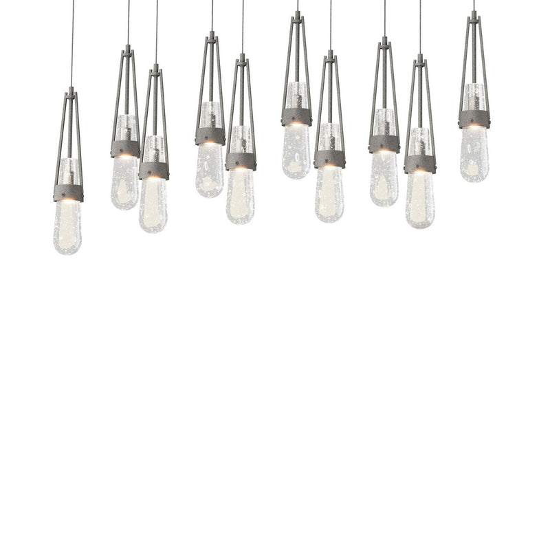 Hubbardton Forge 131200-SKT-LONG-20-YG0434 LED Pendant, Natural Iron