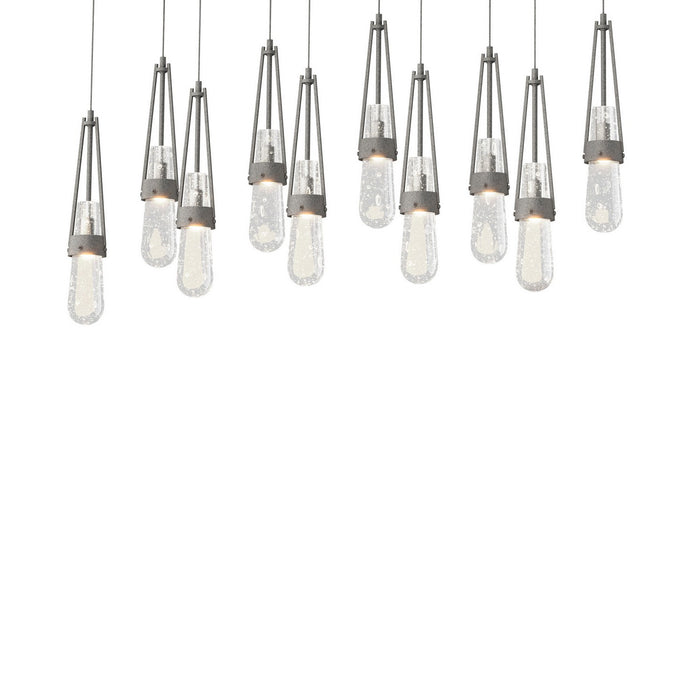 Hubbardton Forge 131200-SKT-LONG-20-YG0434 LED Pendant, Natural Iron