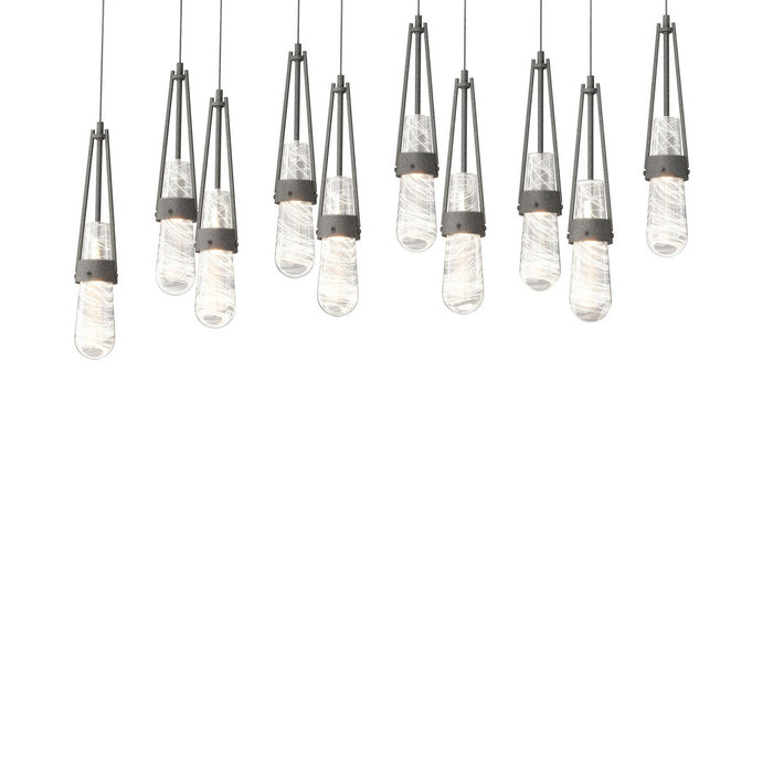 Hubbardton Forge 131200-SKT-LONG-20-YJ0434 LED Pendant, Natural Iron