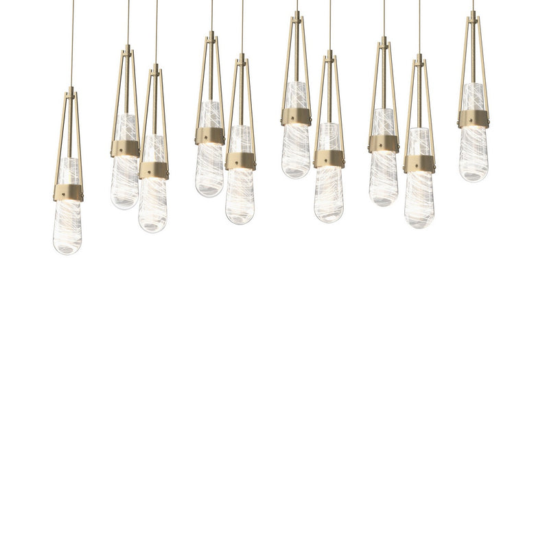 Hubbardton Forge 131200-SKT-LONG-84-YJ0434 LED Pendant, Soft Gold