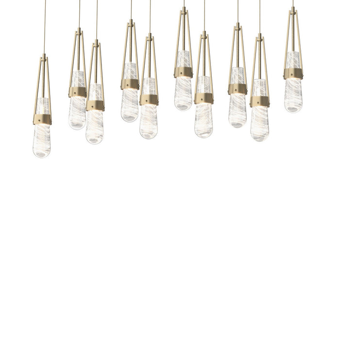 Hubbardton Forge 131200-SKT-LONG-84-YJ0434 LED Pendant, Soft Gold