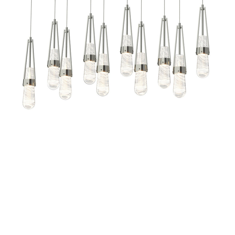 Hubbardton Forge 131200-SKT-LONG-85-YJ0434 LED Pendant, Sterling