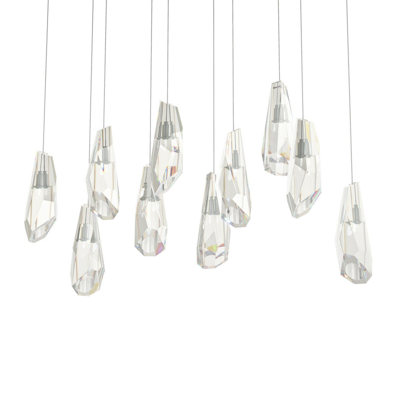 Hubbardton Forge 131201-SKT-LONG-82-CR LED Pendant, Vintage Platinum