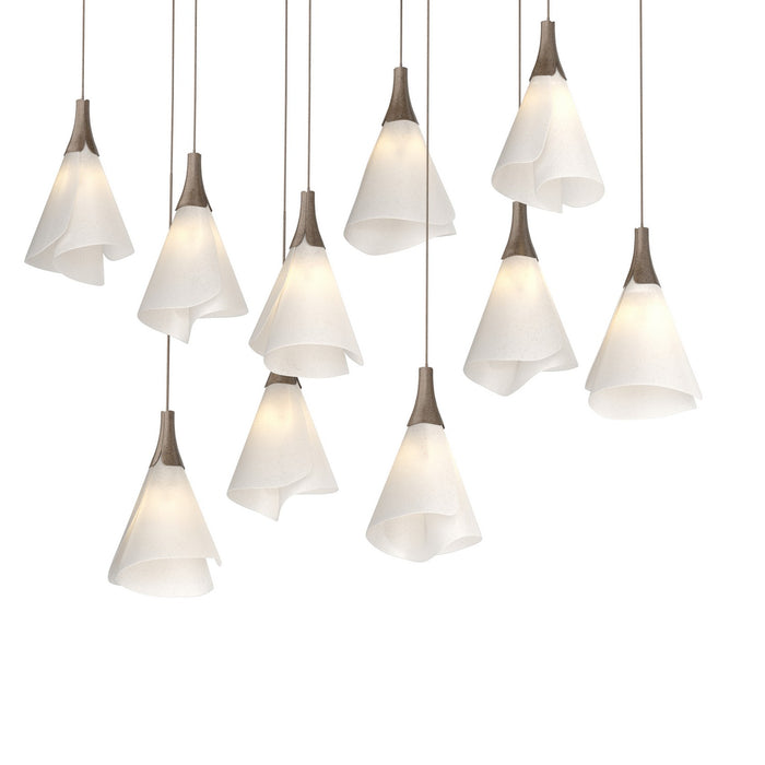 Hubbardton Forge 131202-SKT-LONG-05-SH1987 LED Pendant, Bronze