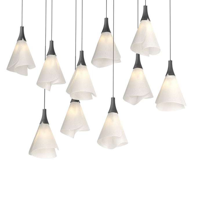Hubbardton Forge 131202-SKT-LONG-10-SH1987 LED Pendant, Black