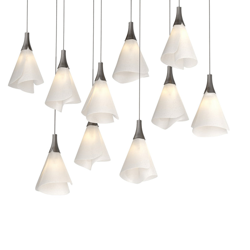 Hubbardton Forge 131202-SKT-LONG-14-SH1987 LED Pendant, Oil Rubbed Bronze