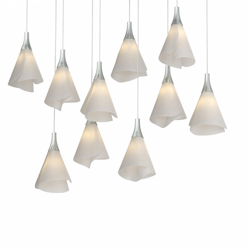 Hubbardton Forge 131202-SKT-LONG-82-SH1987 LED Pendant, Vintage Platinum