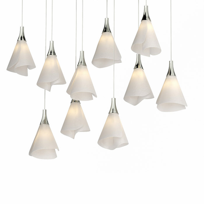Hubbardton Forge 131202-SKT-LONG-85-SH1987 LED Pendant, Sterling