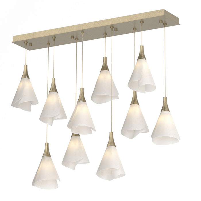 Hubbardton Forge 131202-SKT-STND-84-SH1987 LED Pendant, Soft Gold